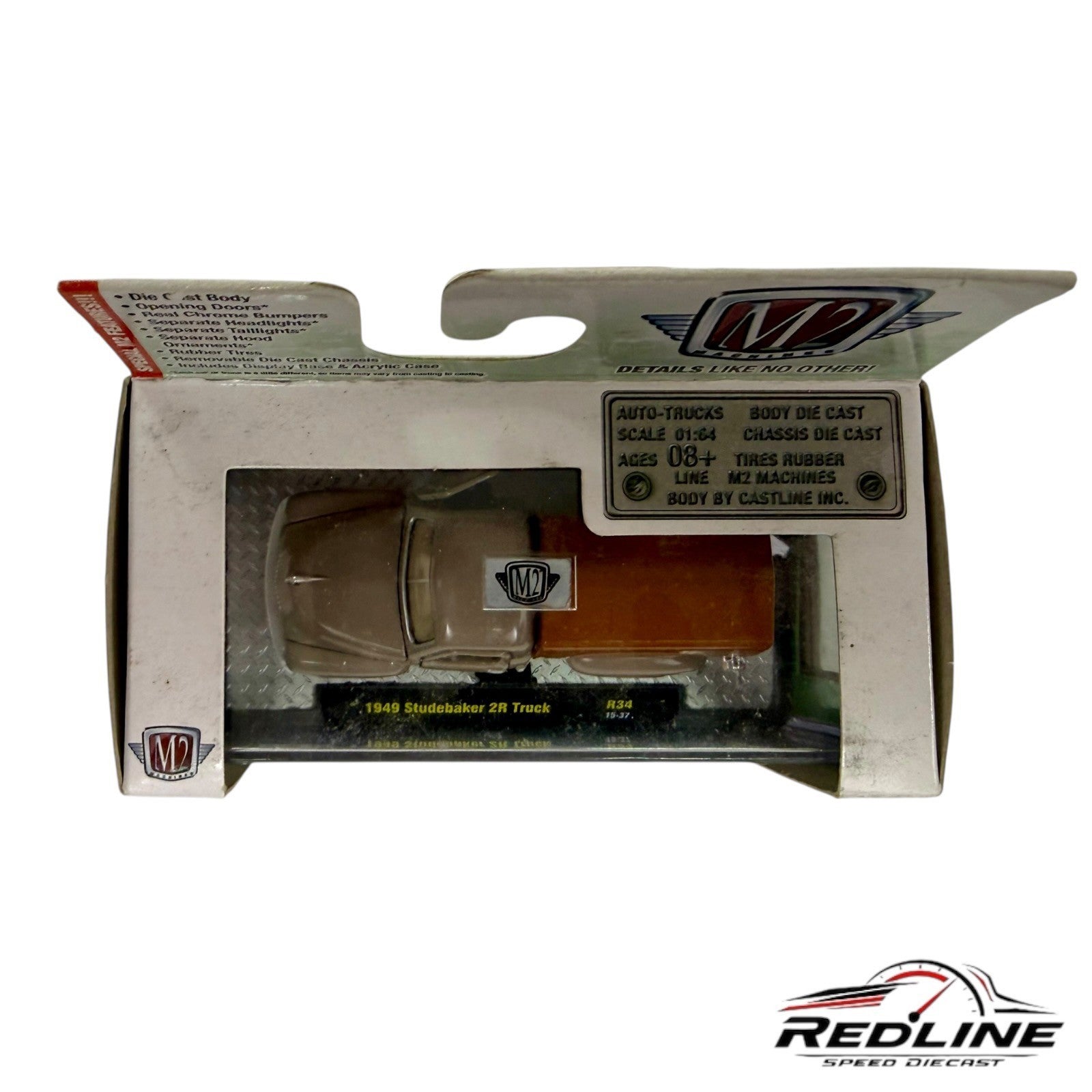 🇺🇸M2 Machines Auto-Trucks 1:64 1949 Studebaker 2R Truck R34 15-37 H1🇺🇸