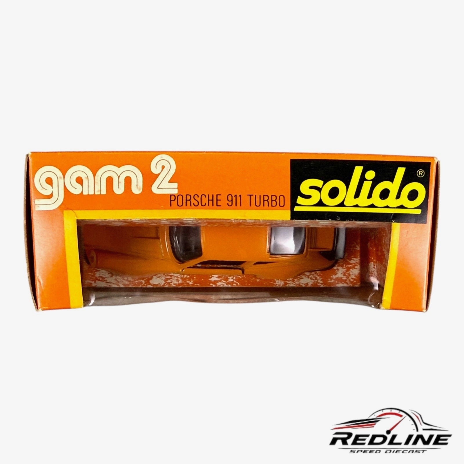 🇩🇪🇩🇪🇩🇪 Solido Porsche 911 Turbo Orange  1/43 Scale🇩🇪🇩🇪🇩🇪