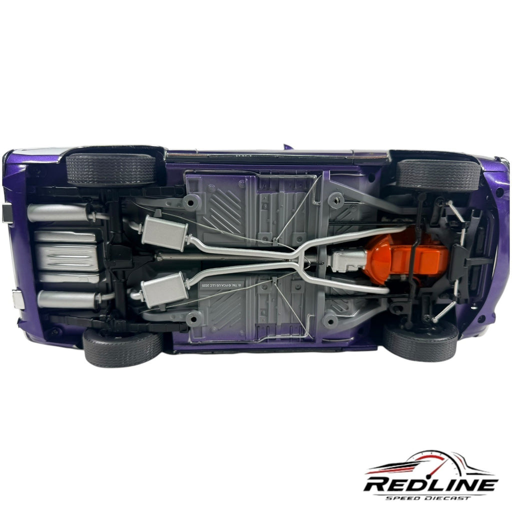 🦅🦅ACME 1971 Plymouth Barracuda 383 Purple White 1:18 C1`🦅🦅