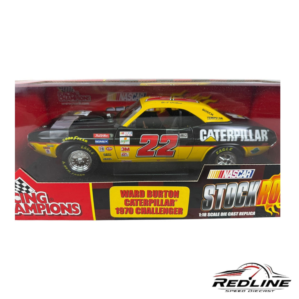 🔥Racing Champions 1970 Dodge Challenger Ward Burton Nascar Stock Rods 1:18 TV🔥