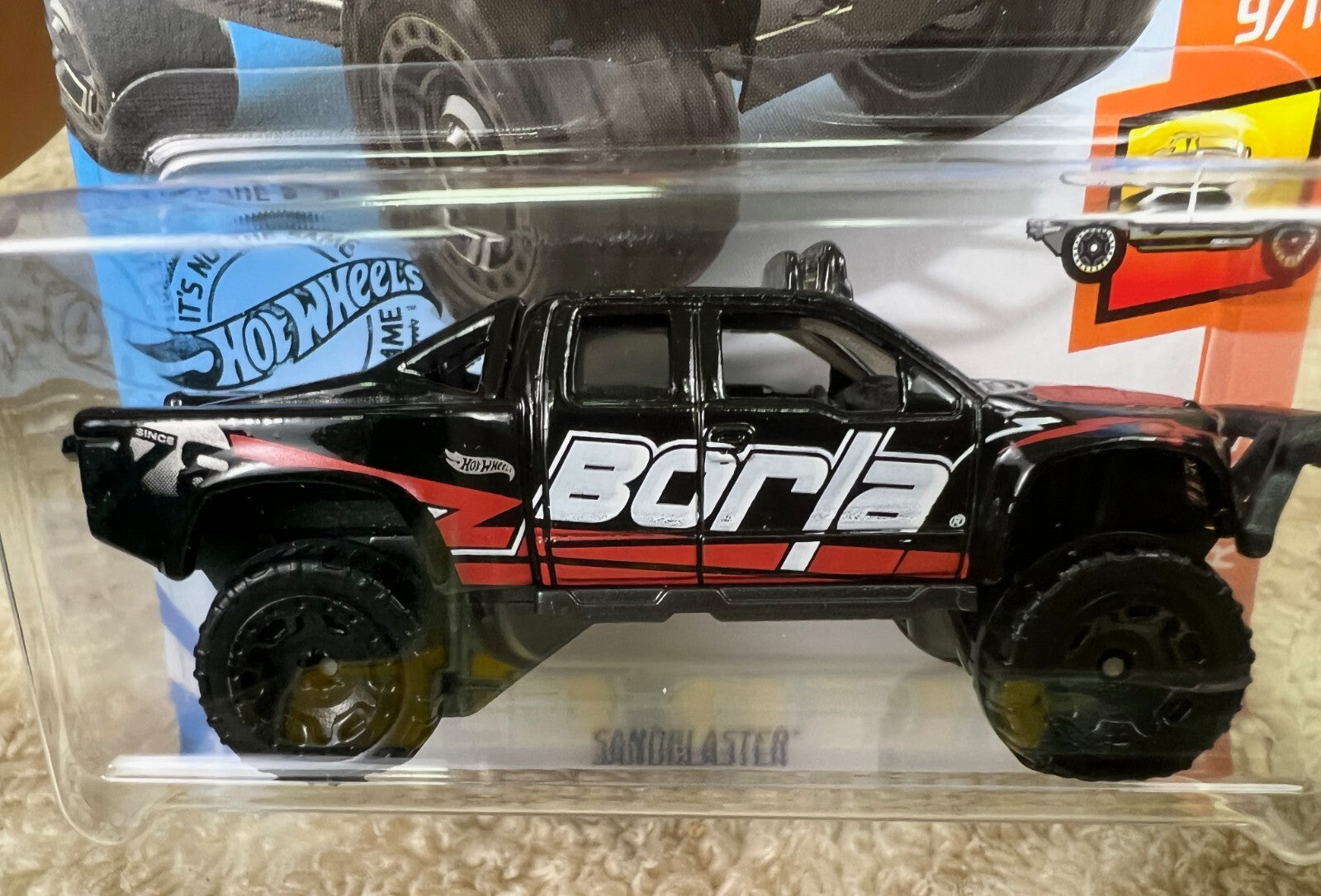 🔥🔥🔥🔥Hot Wheels HW Hot Trucks Sandblaster Borla Black HW18🔥🔥🔥🔥