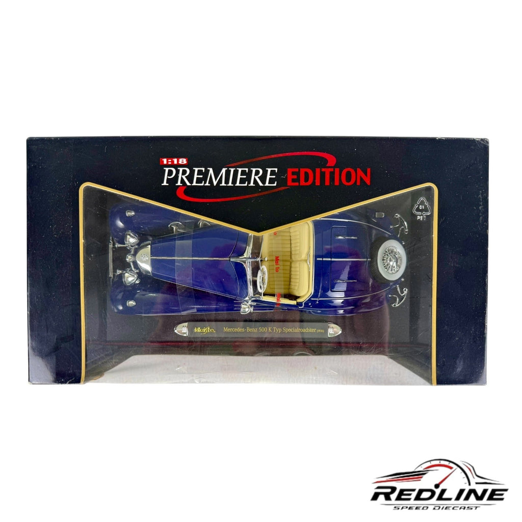 🇩🇪 Bburago Premiere Edition Mercedes-Benz 500 K Typ Specialroadster 1936 1:18