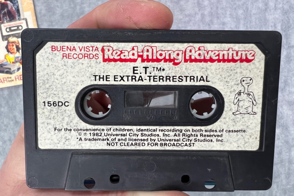 🔥🔥🔥1982 E.T. Read Along Adventure Book Cassette Tape Vintage🔥🔥🔥