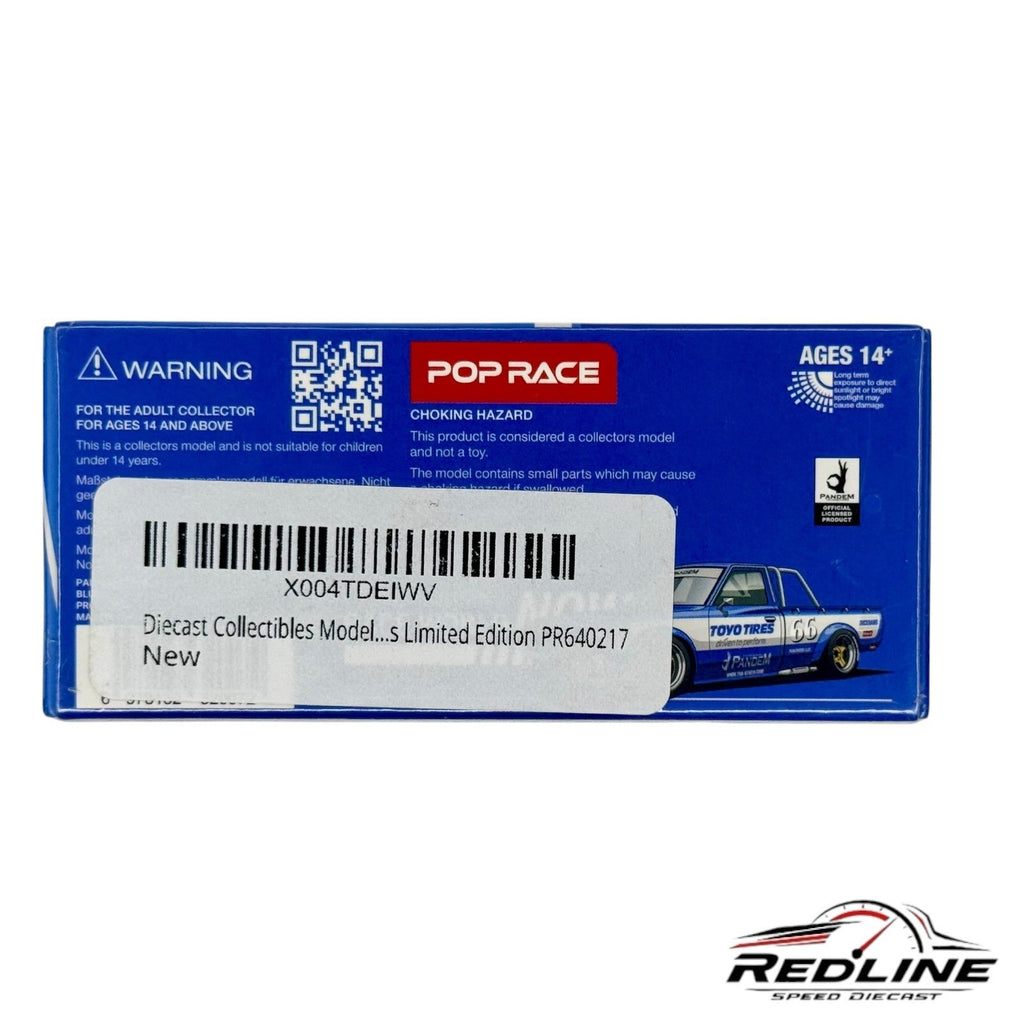 🎌🎌Pop Race Pandem Datsun 620 Truck Blue H17🎌🎌