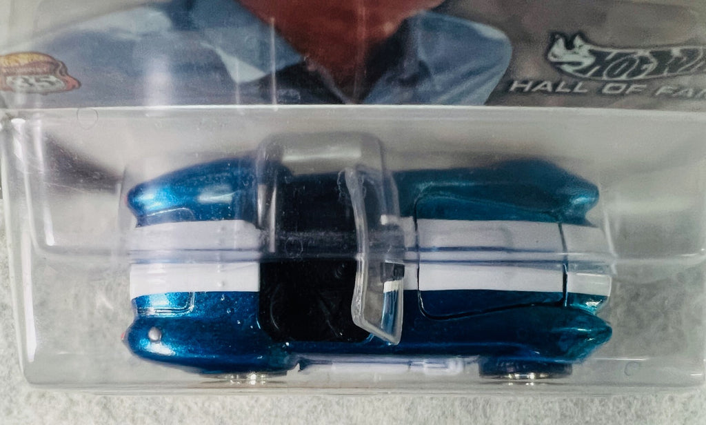 🏁Hot Wheels Hall of Fame Legends Carroll Shelby Classic Cobra Blue H33🏁
