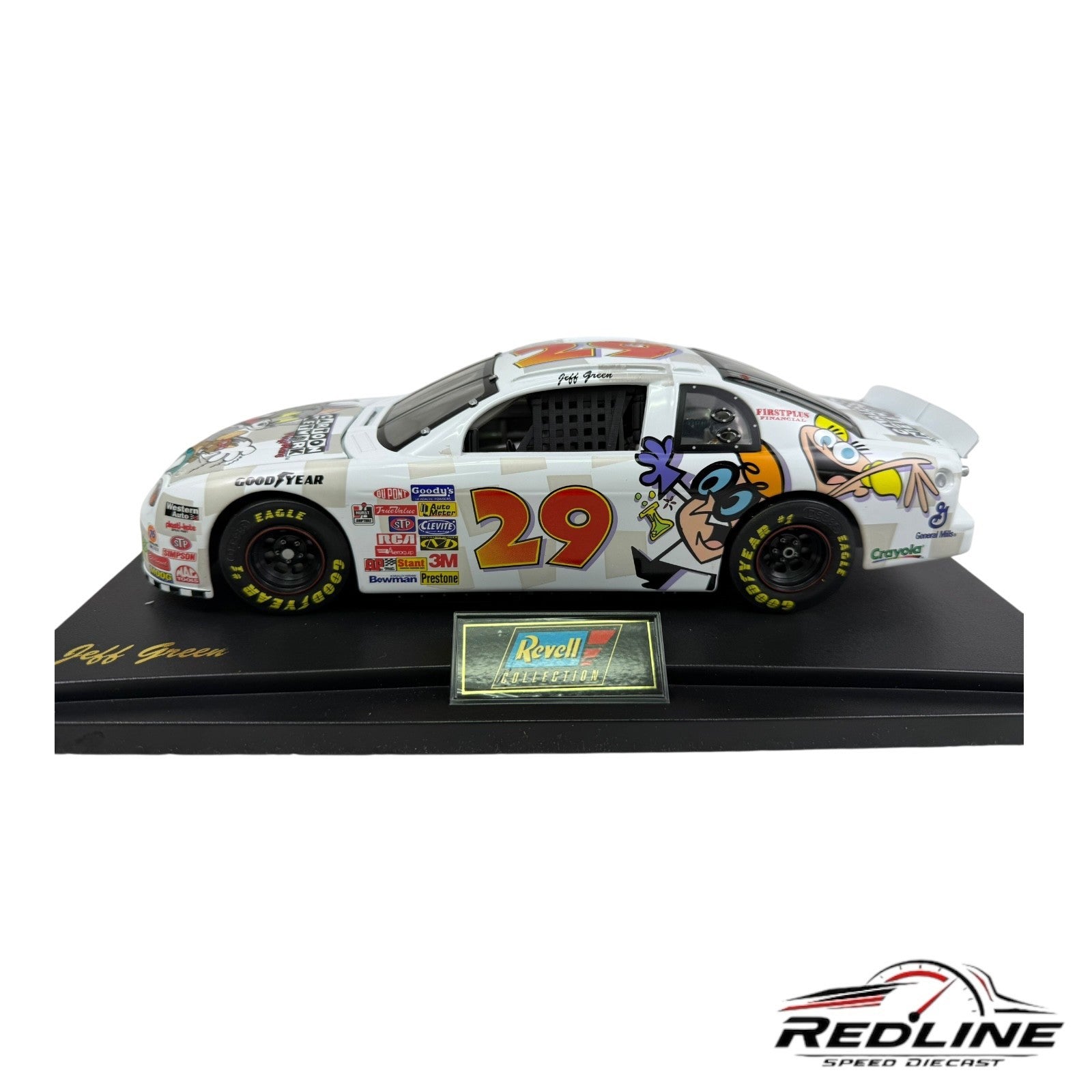 🏁🏁Revell 1997 Die Cast Car Tom & Jerry  #29 Jeff Green Cartoon Network GE🏁🏁