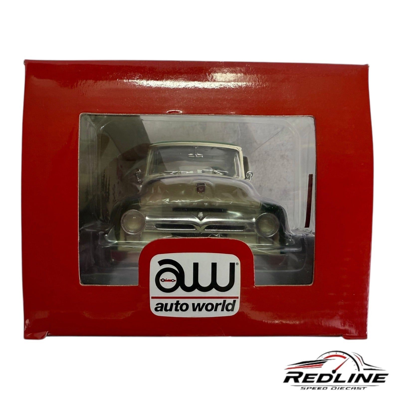 🇺🇸🇺🇸Auto World 1956 Ford F-100 Mountain Dew Beige/Green 1:18 B3🇺🇸🇺🇸