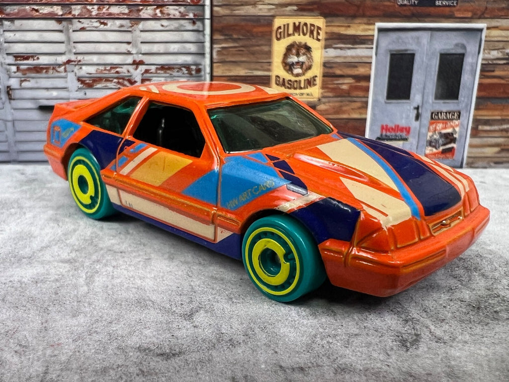🐎🐎🐎Hot Wheels  HW Art Cars '92 FORD MUSTANG Orange C8🐎🐎🐎