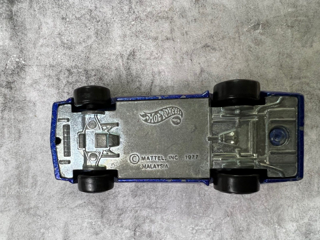 🔥1977 Hot Wheels #37 Hot Bird Trans Am -Vintage Blue/Orange Paint Silver C3🔥