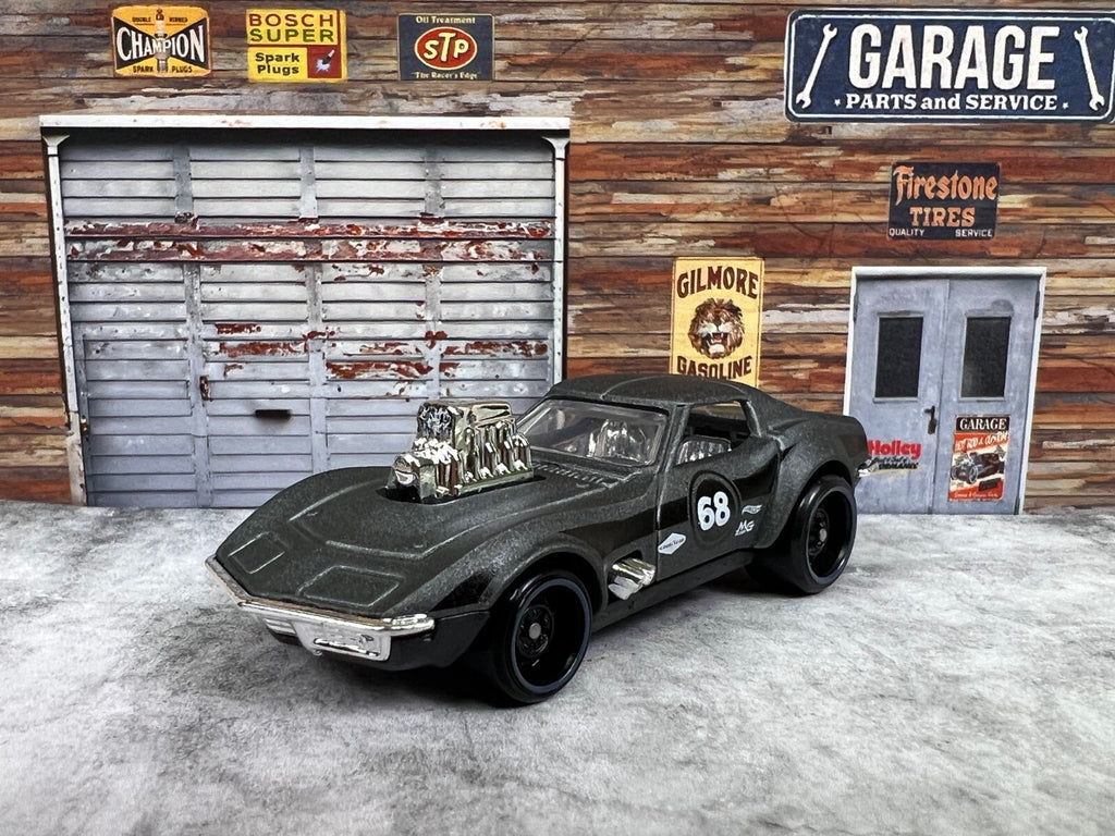 🔥🔥🔥 Hot Wheels Nightburnerz 68 CORVETTE-GAS MONKEY GARAGE🔥🔥🔥