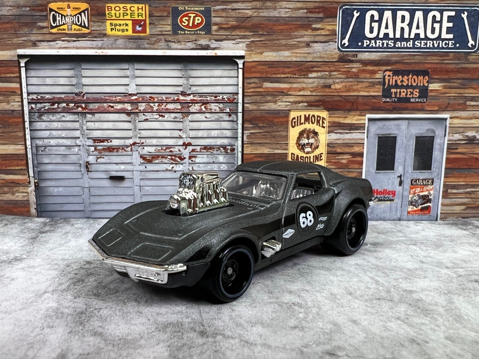 🔥🔥🔥 Hot Wheels Nightburnerz 68 CORVETTE-GAS MONKEY GARAGE🔥🔥🔥