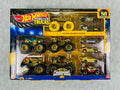 🔥Hot Wheels Monster Trucks 50 Bigfoot Trophy Champions Rare Exclusive GOLD Set