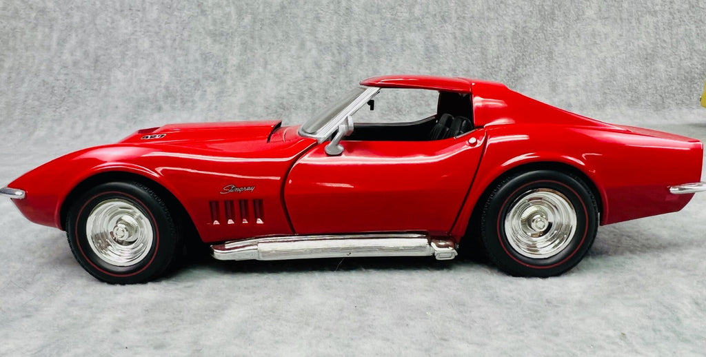 🦅🦅🦅Hot Wheels Red 1969 Chevy Corvette ZL1 427 Stingray 1:18 Scale🦅🦅🦅