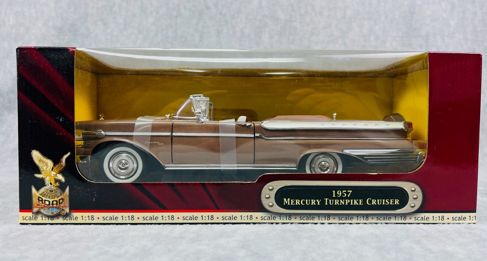 🇺🇸🇺🇸Road Signature 1957 Mercury Turnpike Cruiser 1/18 Diecast🇺🇸🇺🇸