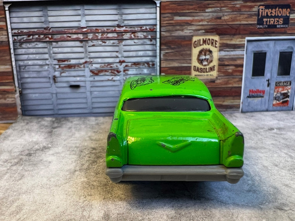 🔥🔥1993 Mattel HOT WHEELS 1957 Chevy Green Alligator Muscle Car C5🔥🔥