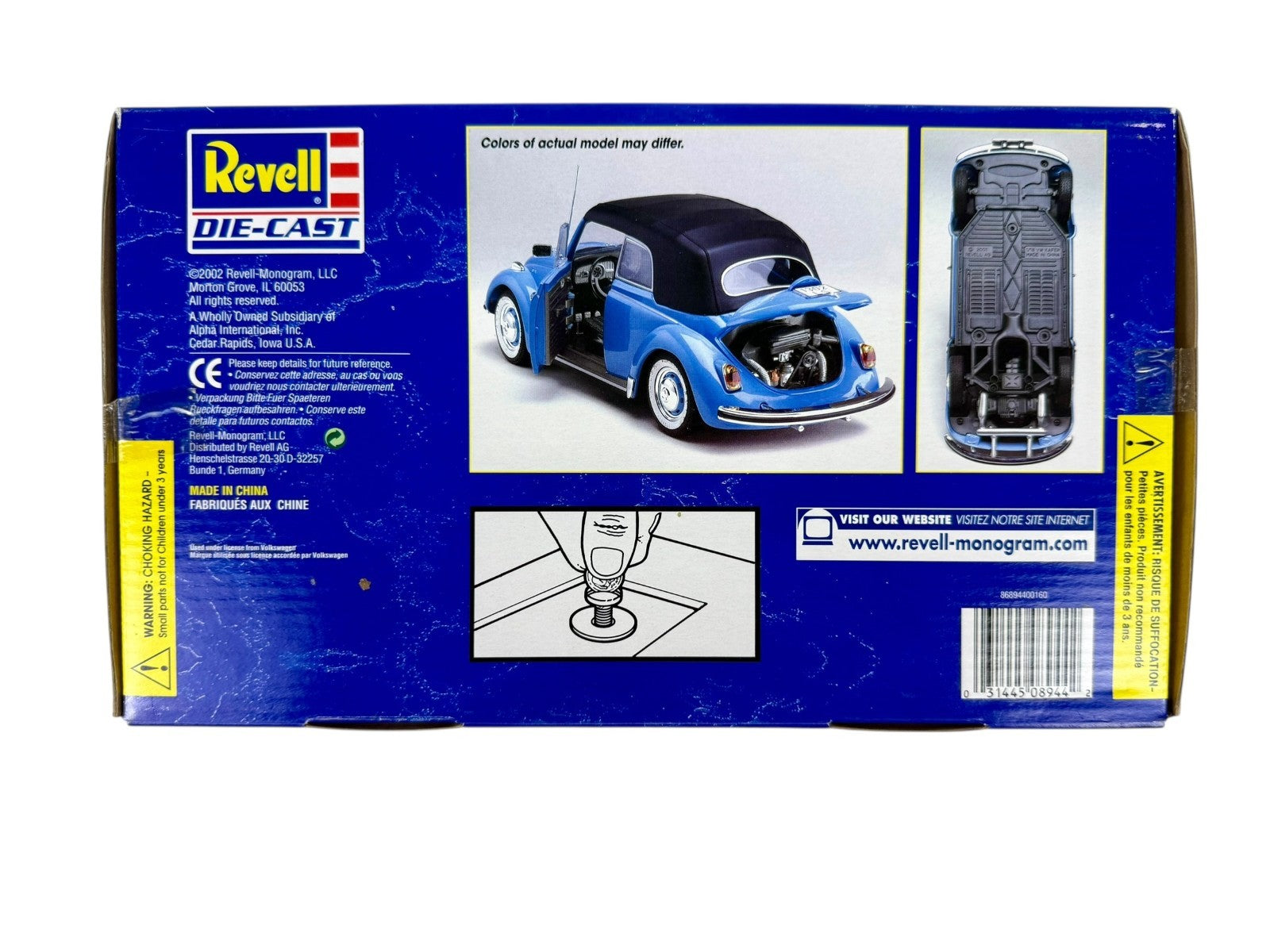 🇩🇪🇩🇪Revell Volkswagen Convertible Yellow 1:18 B3🇩🇪🇩🇪