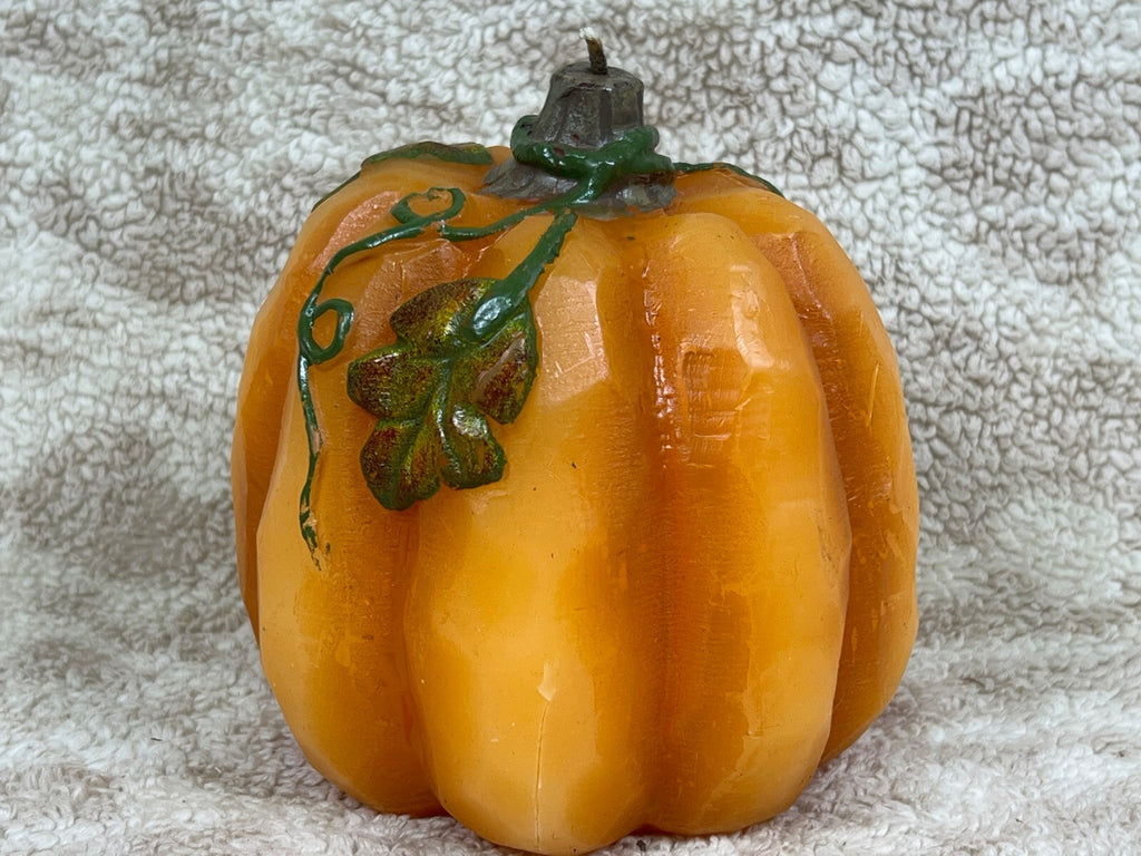 🎃🎃🎃🎃🎃Pumpkin Candle Orange Never Lit Kohls🎃🎃🎃🎃🎃
