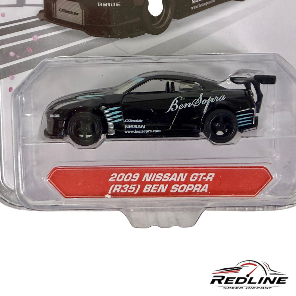🎌Jada JDM Tuners 2009 Nissan GT-R (R35) Ben Sopra Blue Die-Cast 1:64 H26🎌