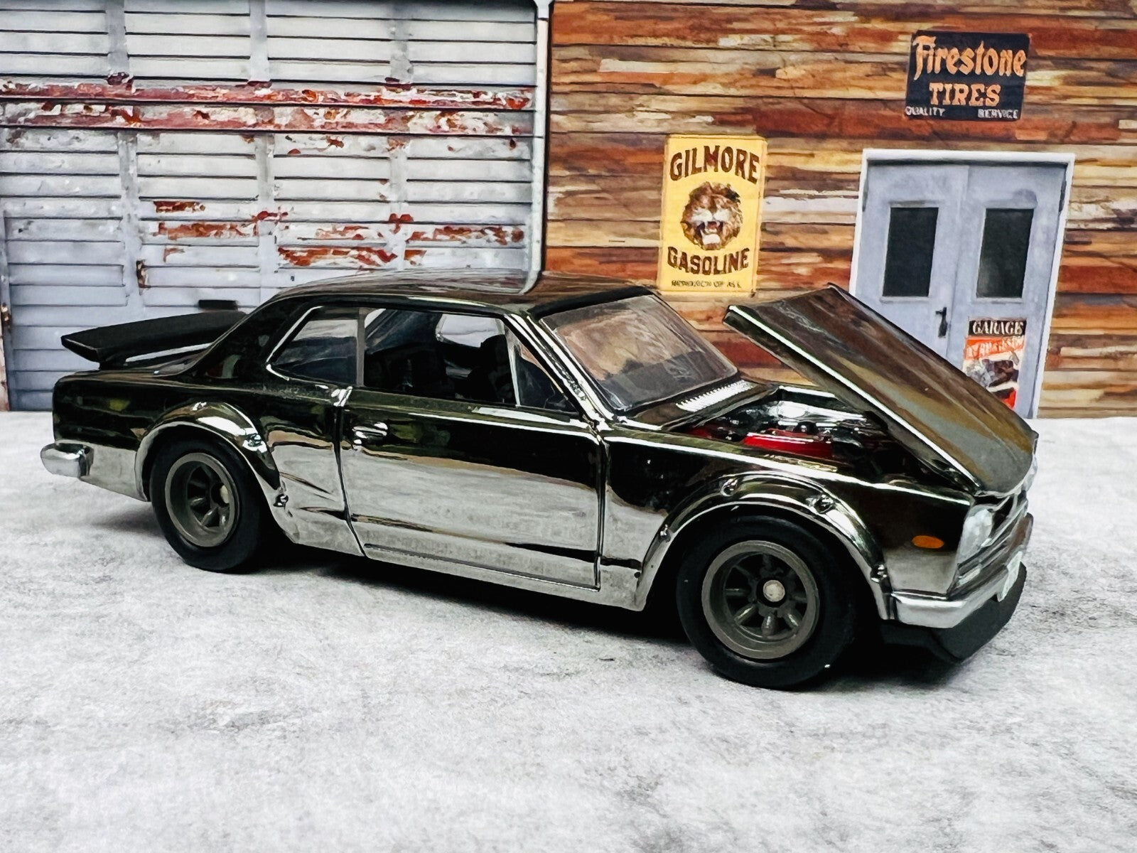 🔥Hot Wheels Redline Club RLC 1972 Nissan Skyline H/T 2000GT-R Chrome C11🔥