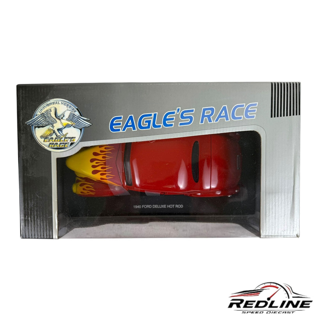🇺🇸🇺🇸🇺🇸Eagle's Race 1940 Ford Deluxe Hot Rod Red 1:18 HW🇺🇸🇺🇸🇺🇸
