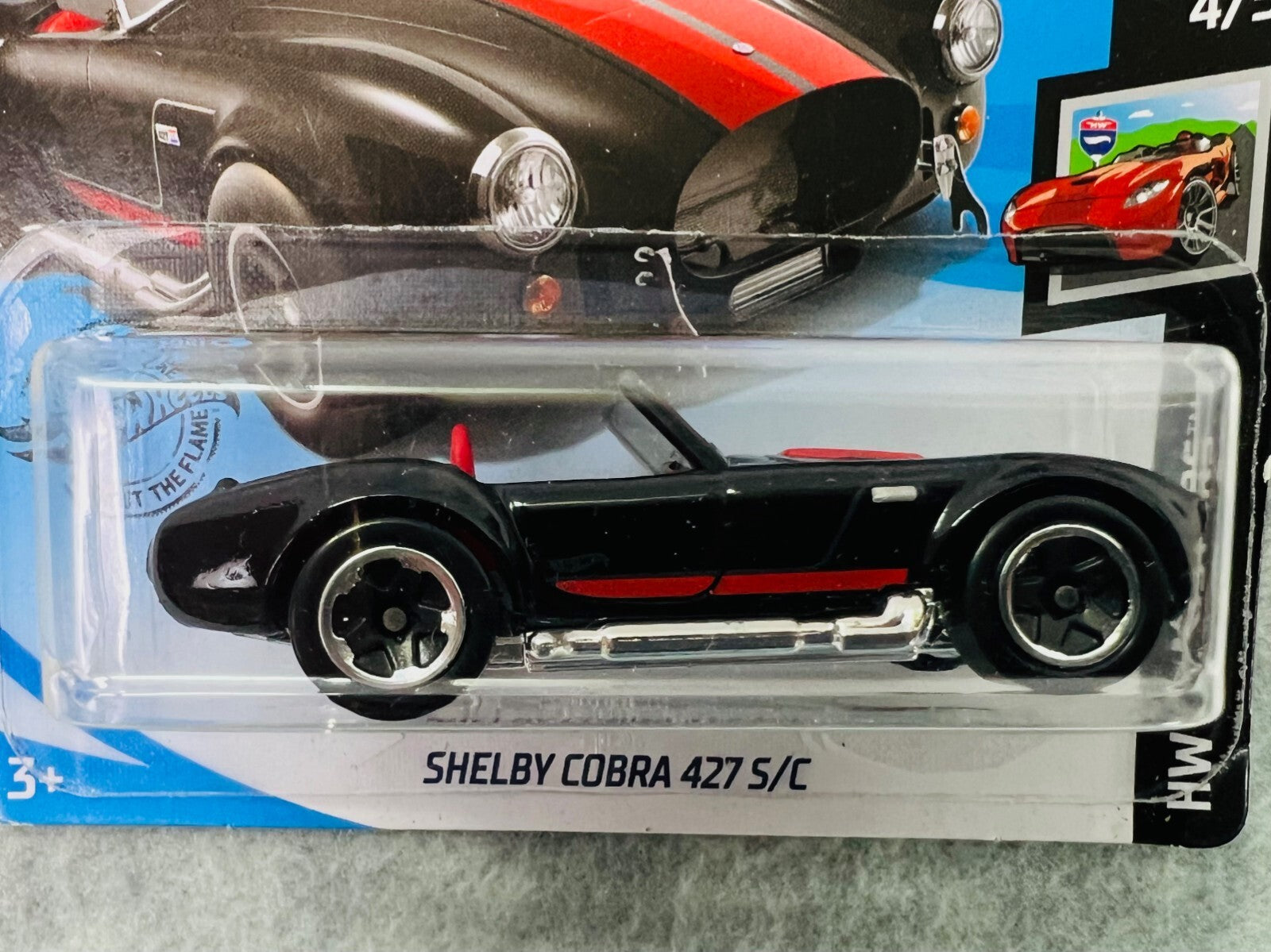 🏁🏁🏁 Hot Wheels Shelby Cobra 427 S/C  HW Roadsters Short Card H24🏁🏁🏁