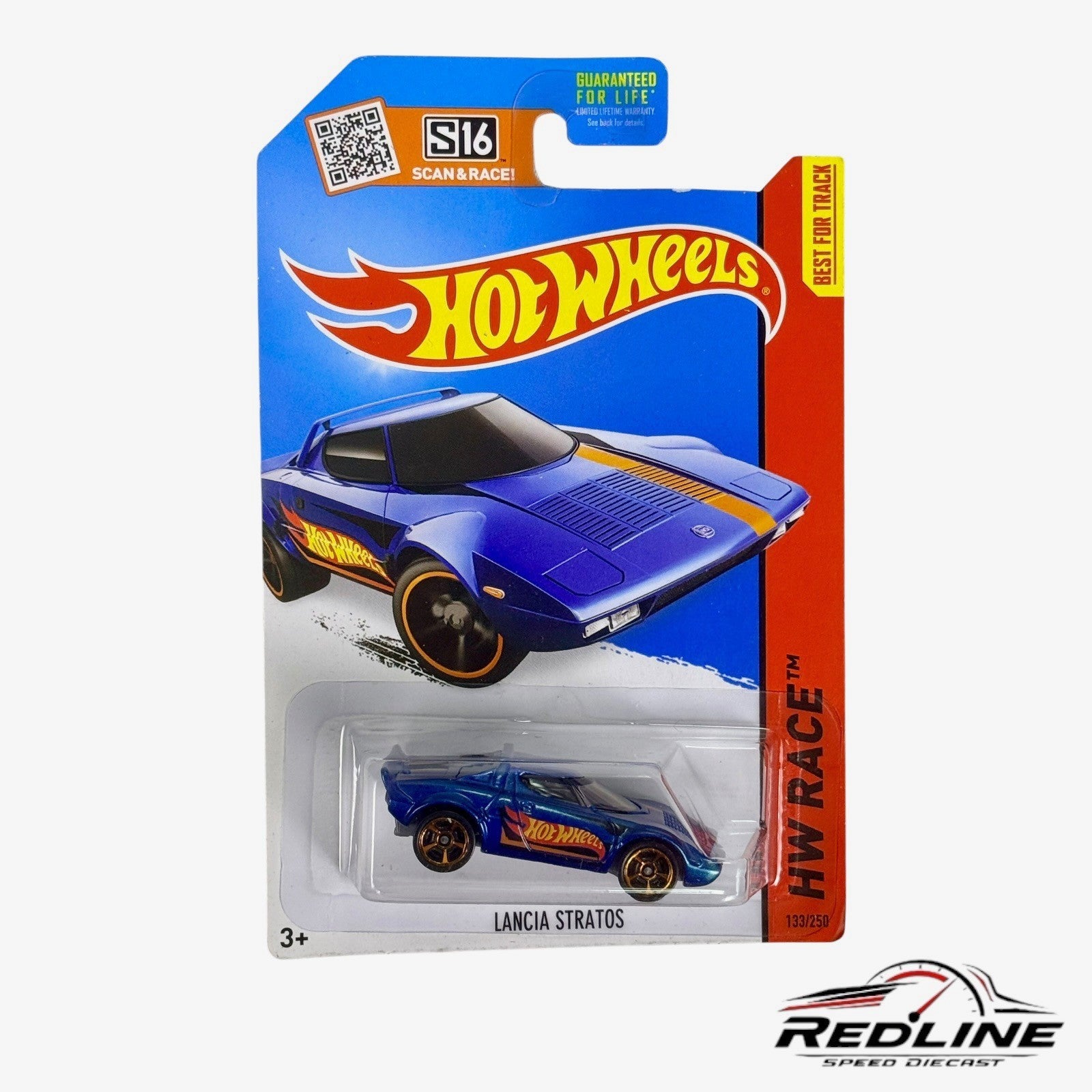 🇮🇹Hot Wheels Lancia Stratos HW Race Team Blue Diecast H30🇮🇹
