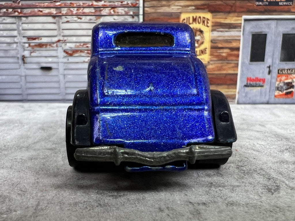 🔥🔥🔥Hotwheels Roadster Blue w/Flames 1979 C16🔥🔥🔥