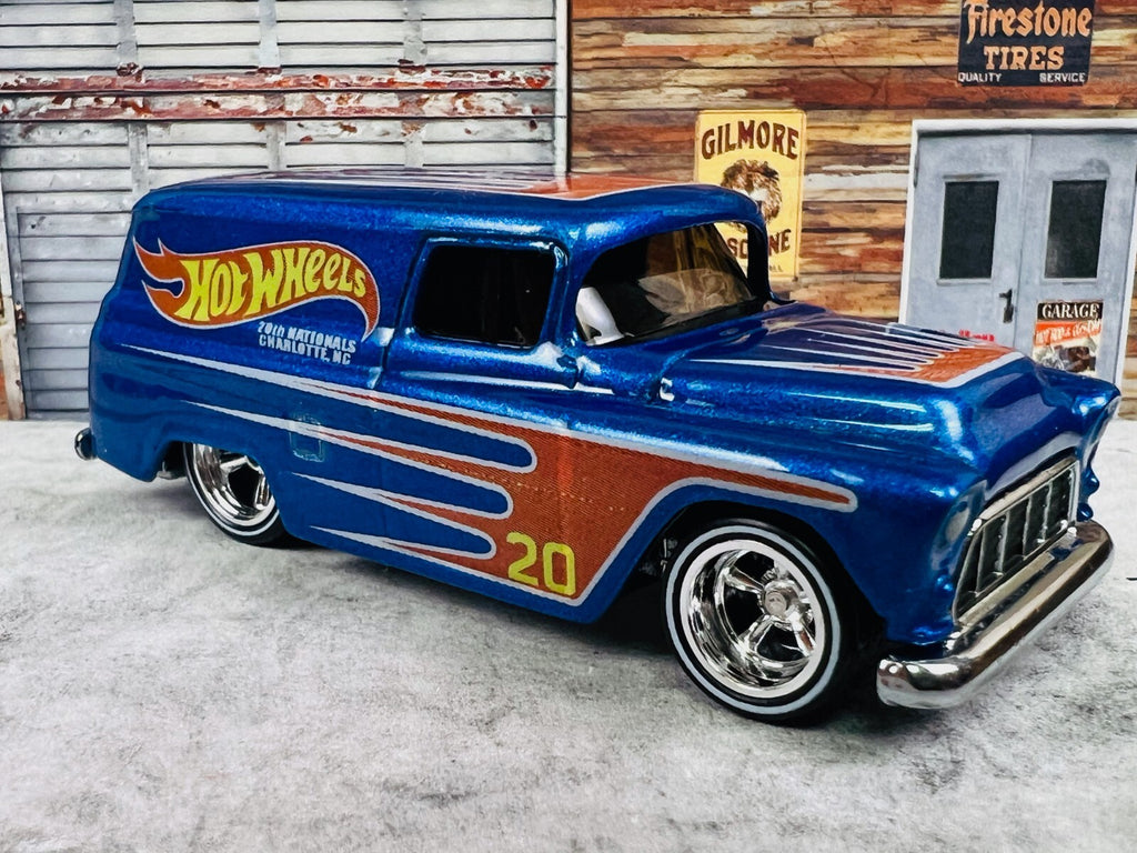 🔥Hot Wheels 20th Nationals Collectors Children’s Miracle Network 55 Chevy Panel