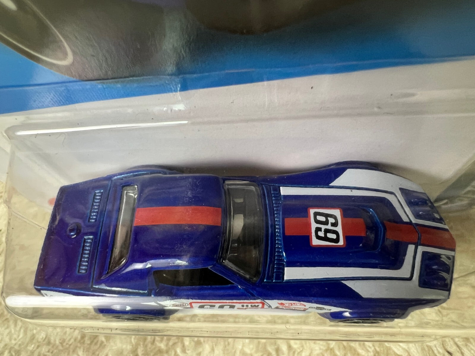 🇺🇸Hot Wheels '69 COPO Corvette Blue Red & White Stripes Retro Racers HW19🇺🇸