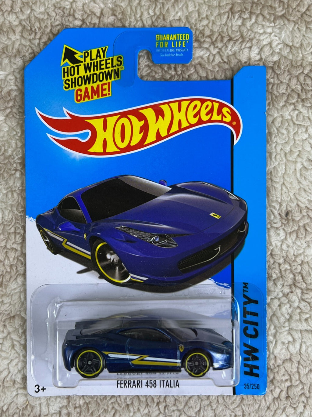 🇮🇹🇮🇹🇮🇹🇮🇹 Hot Wheels HW City FERRARI 458 ITALIA Blue HW06🇮🇹🇮🇹🇮🇹🇮🇹