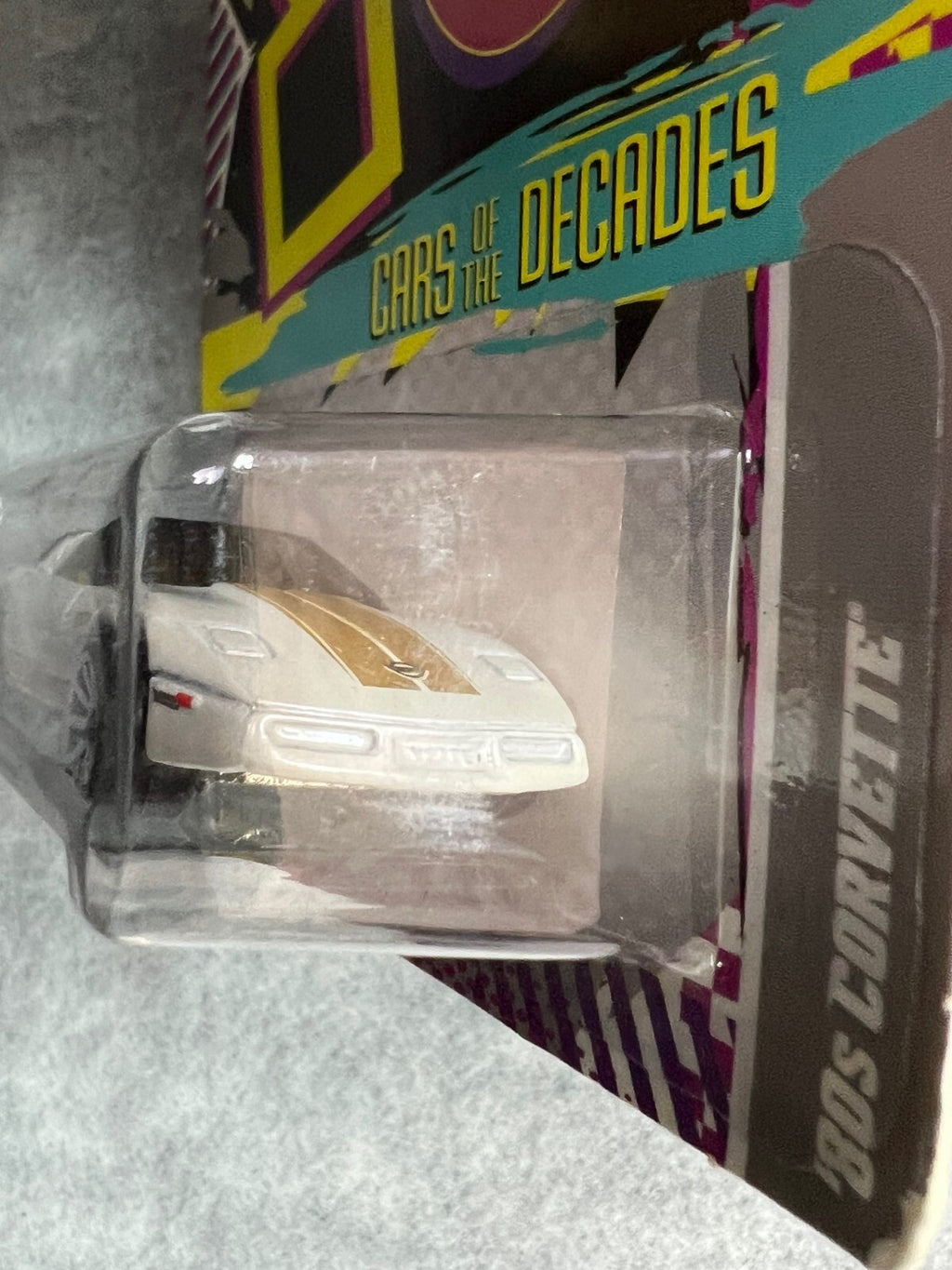 🇺🇸🇺🇸Hot Wheels Cars Of The Decades '80s Corvette Pearl White H23🇺🇸🇺🇸