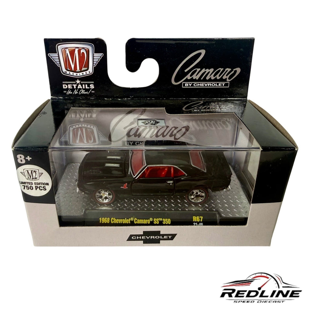 🇺🇸M2 Machines 1968 CHEVY CAMARO SS 350 BLACK CHASE 1 of 750 Black 1:64🇺🇸