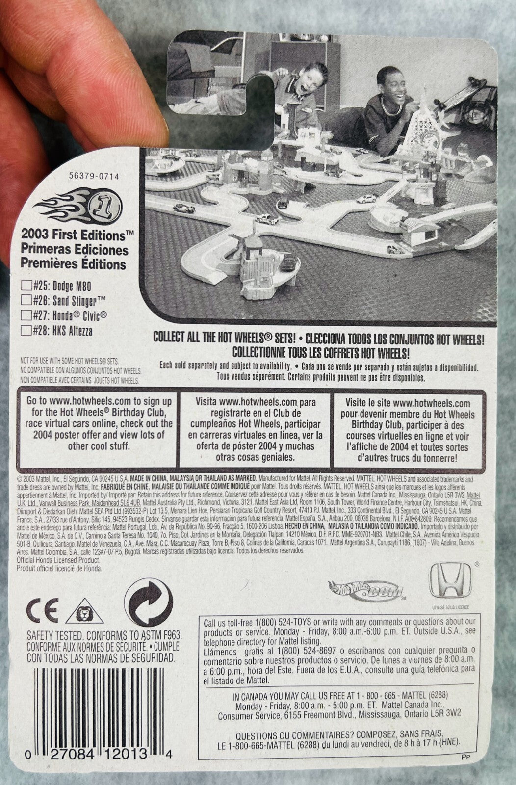 🎌🎌🎌HOT WHEELS Honda Civic silver 2003 First Editions HW21🎌🎌🎌
