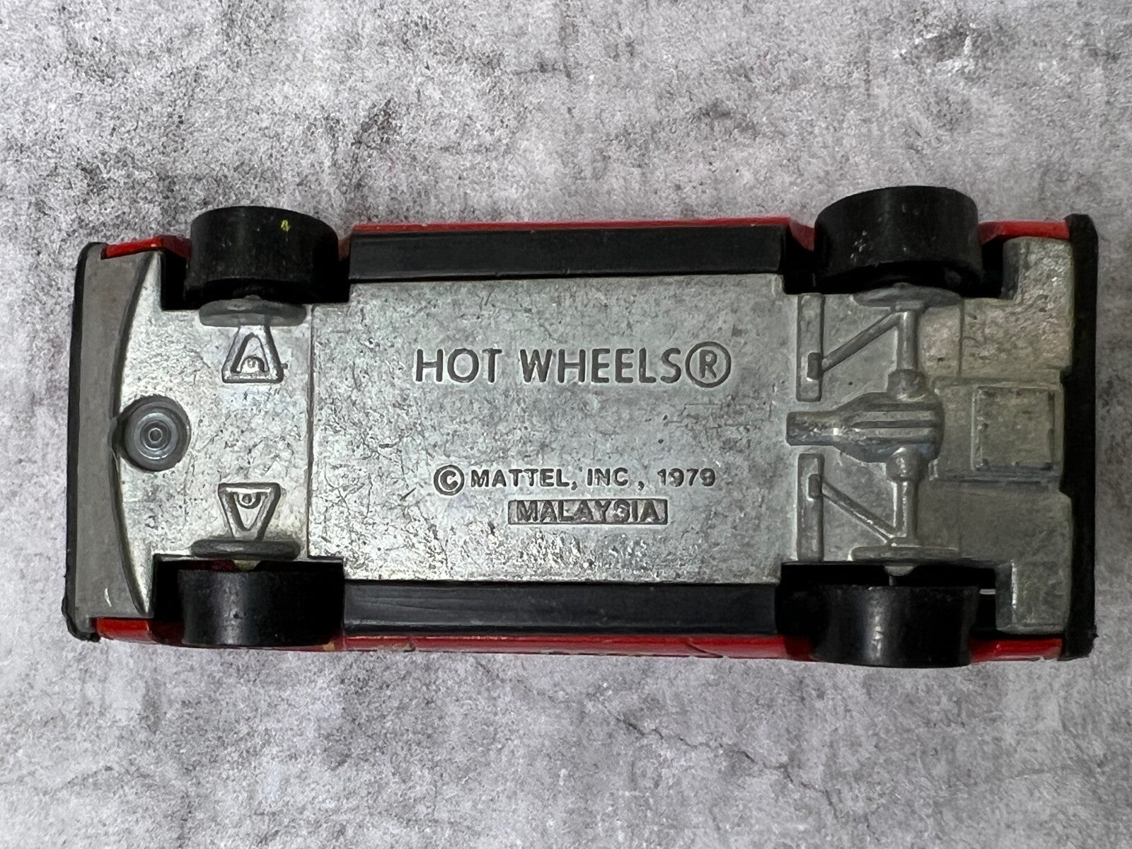 🔥🔥🔥1979 Hot Wheels Red Delorean Turismo Race Car #10 Malaysia C1🔥🔥