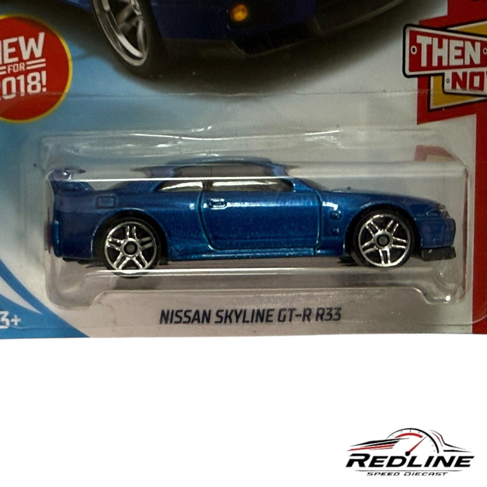 🎌Hot Wheels Then and Now Nissan Skyline GT-R R33 Blue H30🎌