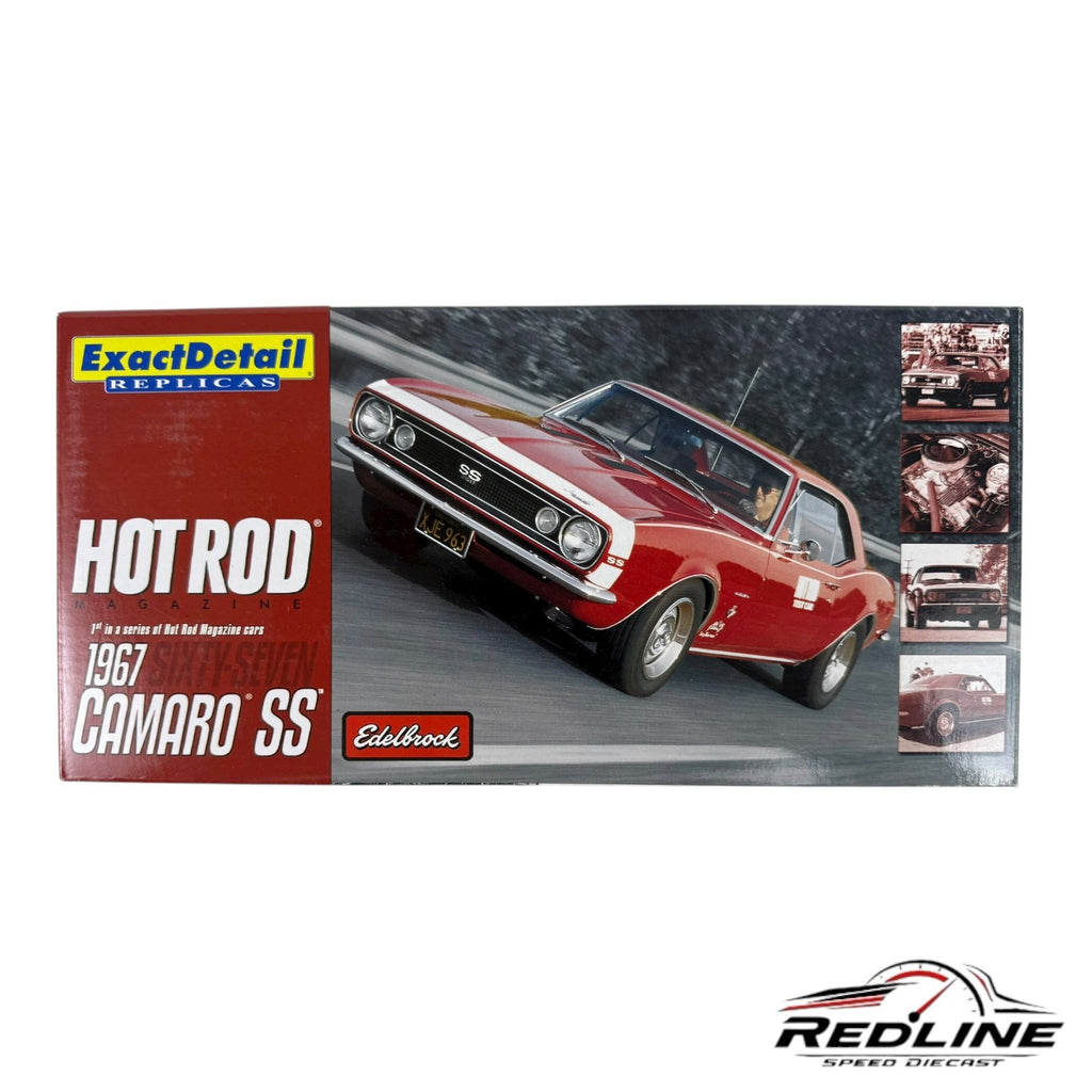 🇺🇸 Exact Detail  1967 Chevy Camaro SS Red 67 Hot Rod Magazine Test Car 1:18 C3