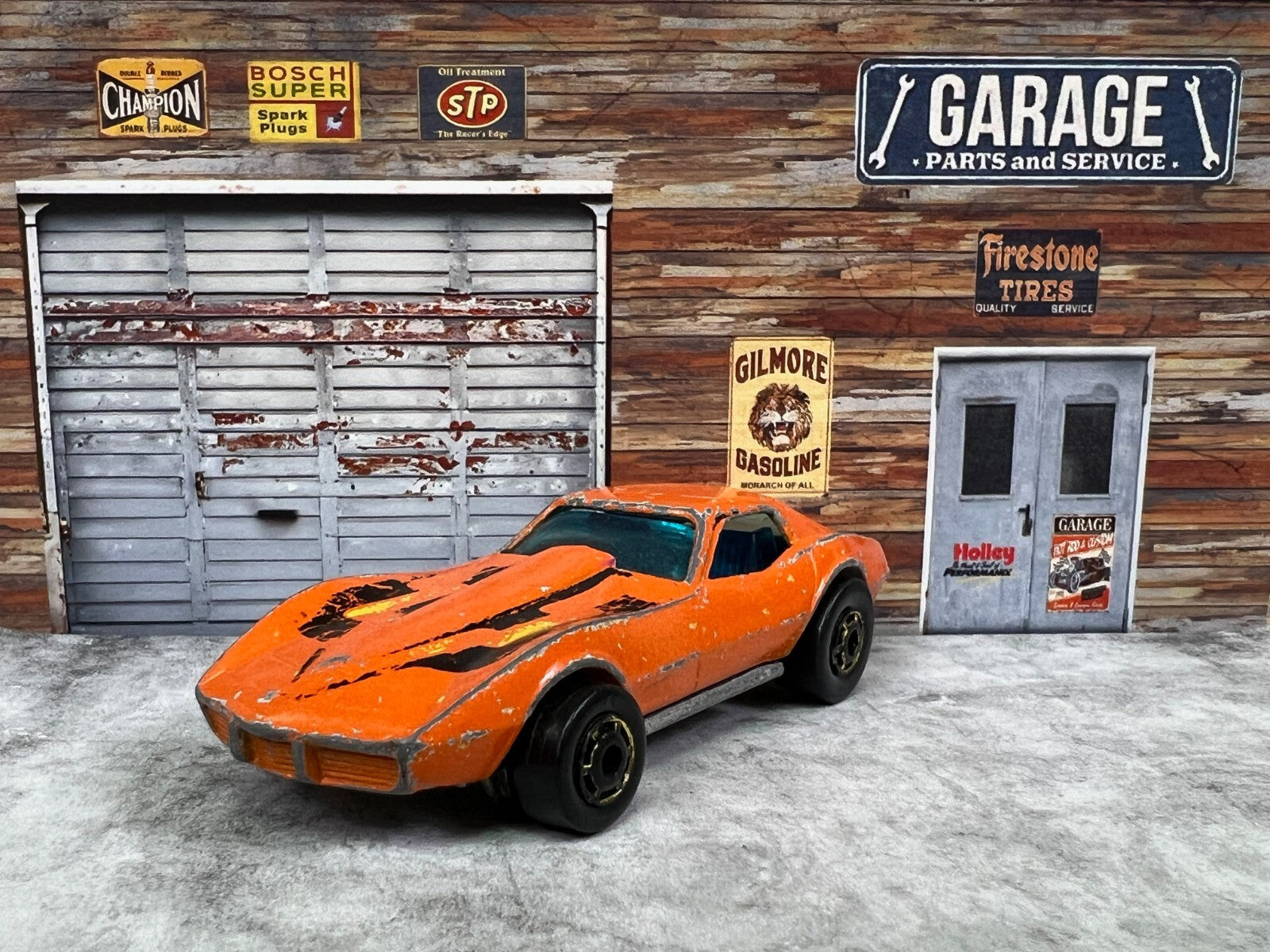 🔥🔥🔥Hot Wheels 1975 Flying Colors Corvette Stingray Orange Hong Kong C3🔥🔥🔥