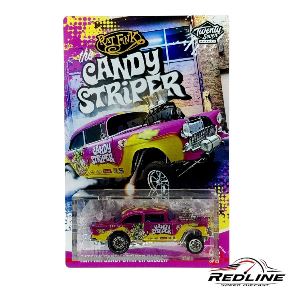 🇺🇸Hot Wheels Twenty Seven Garage Custom Rat Fink Candy Stripper Gasser H22🇺🇸