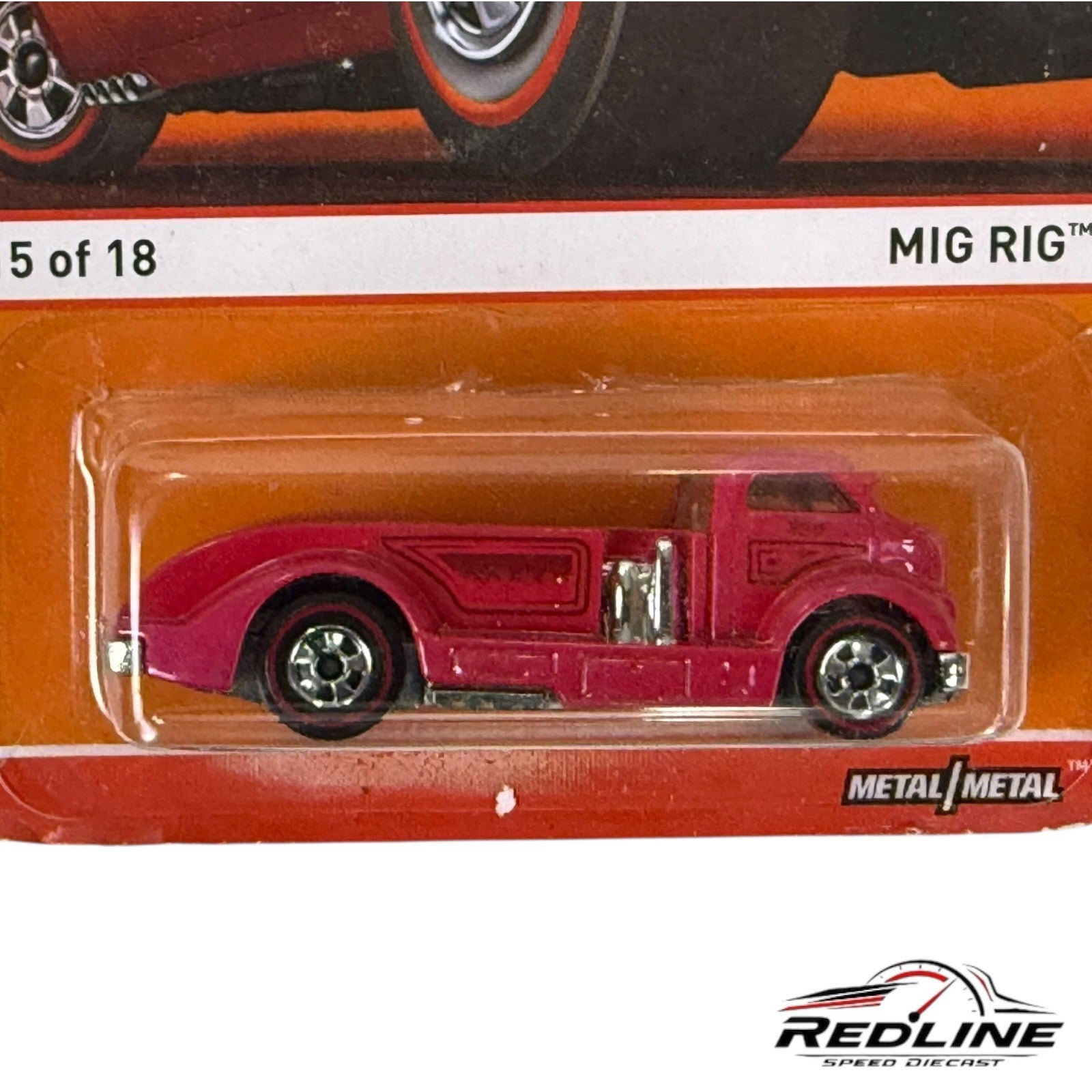 🇺🇸Hot Wheels Redline Heritage Series #15 Mig Rig 15/18 Red H6🇺🇸