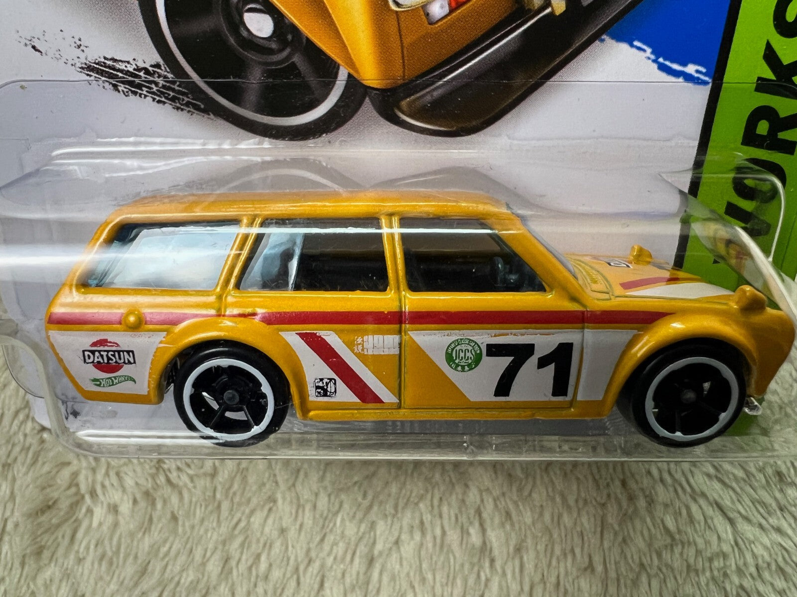 🔥🔥Hot Wheels HW Workshop Series Yellow ‘71 Datsun 510 Bluebird Wagon HW12🔥🔥