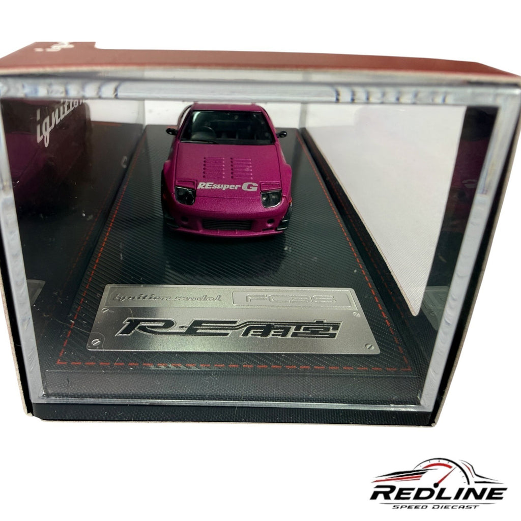🎌Ignition Model 1: Mazda RX-7 FC3S RE Amemiya Matte Purple Metallic H36🎌