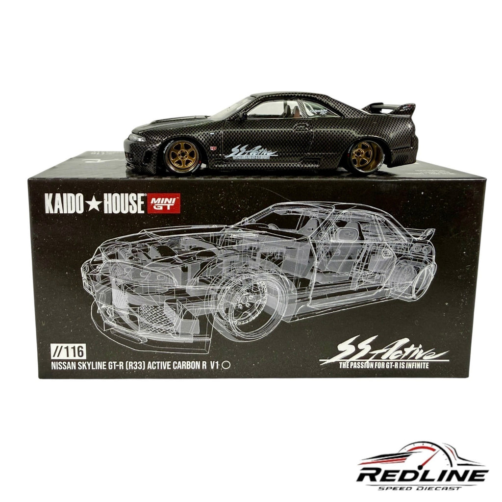🎌Kaido House Nissan Skyline GT-R R33 Active Carbon R V1 KHMG116 H1🎌