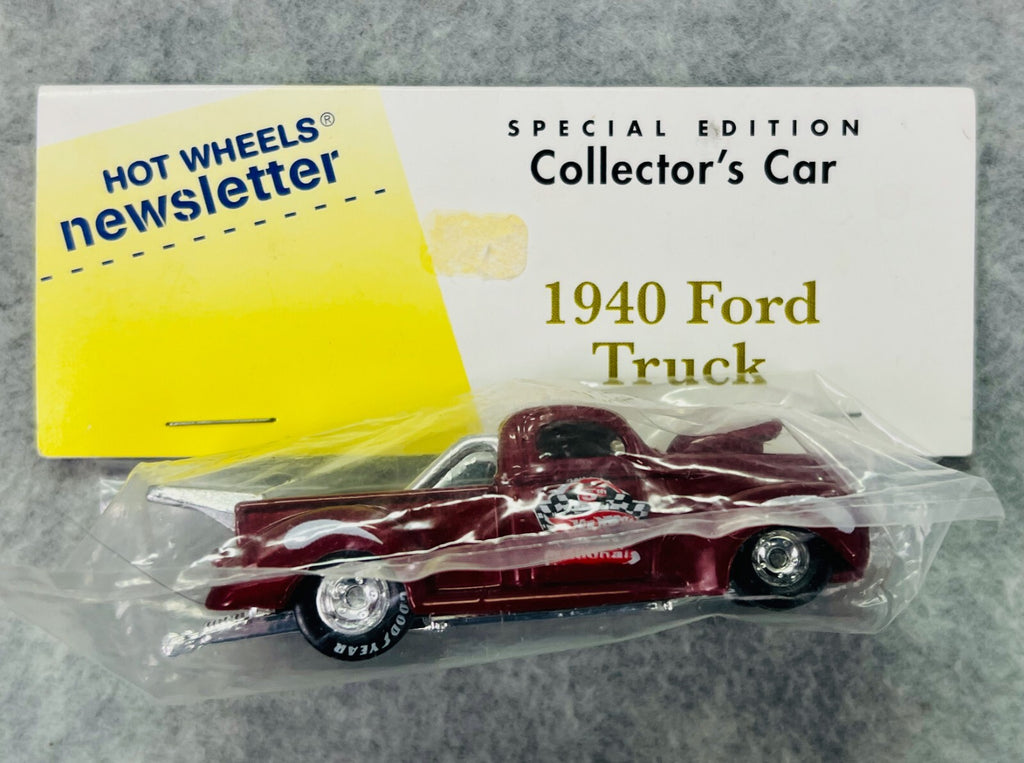 🔥🔥Hot Wheels Newsletter Collector Car Special Edition 1940 Ford Truck Red🔥🔥