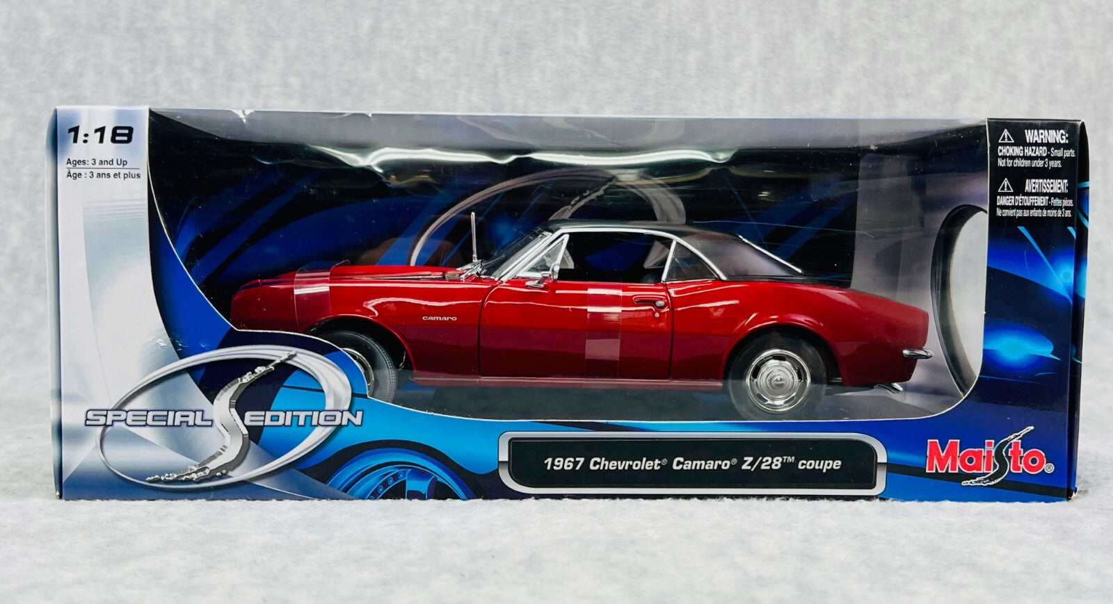 🇺🇸🇺🇸Maisto Special Edition 1967 Chevrolet Camaro Z-28 Coupe Red🇺🇸🇺🇸