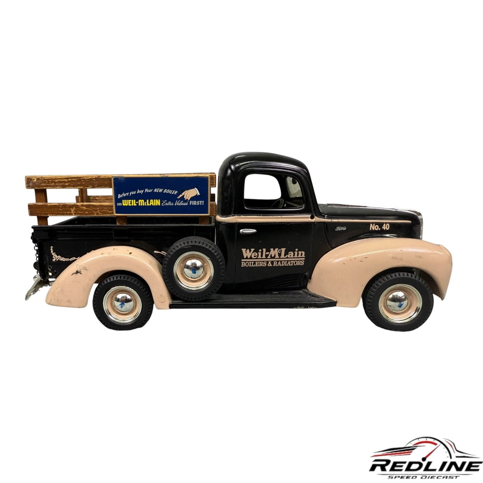 🇺🇸Weil McLain Truck No. 40 Diecast Advertising  ERTL 1940 Pick Up 1/25🇺🇸