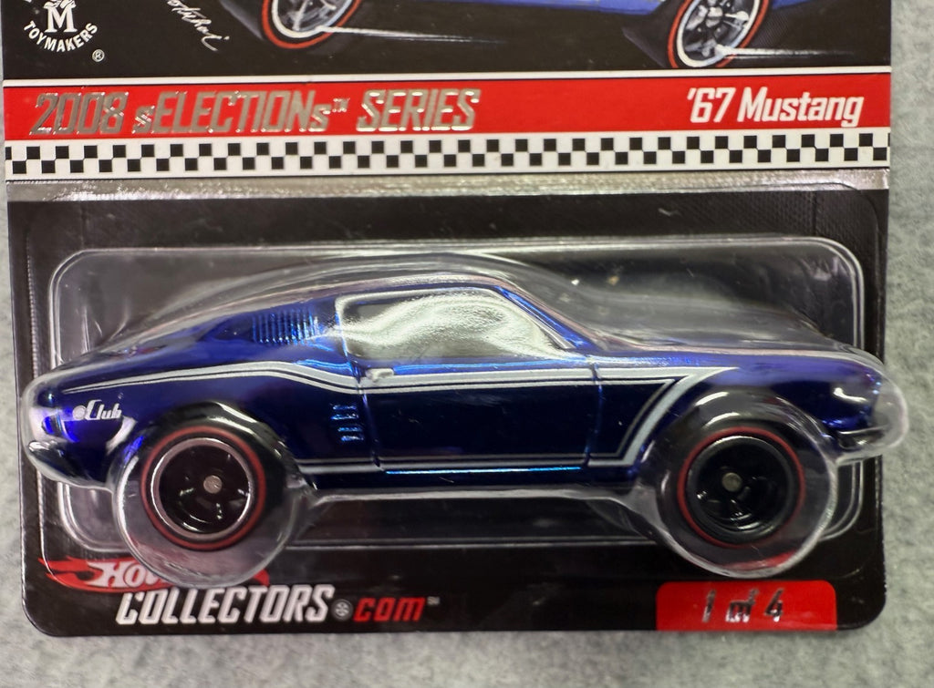 Hot Wheels RLC 2008 Selections '67 Mustang 6200/7897 Blue H9