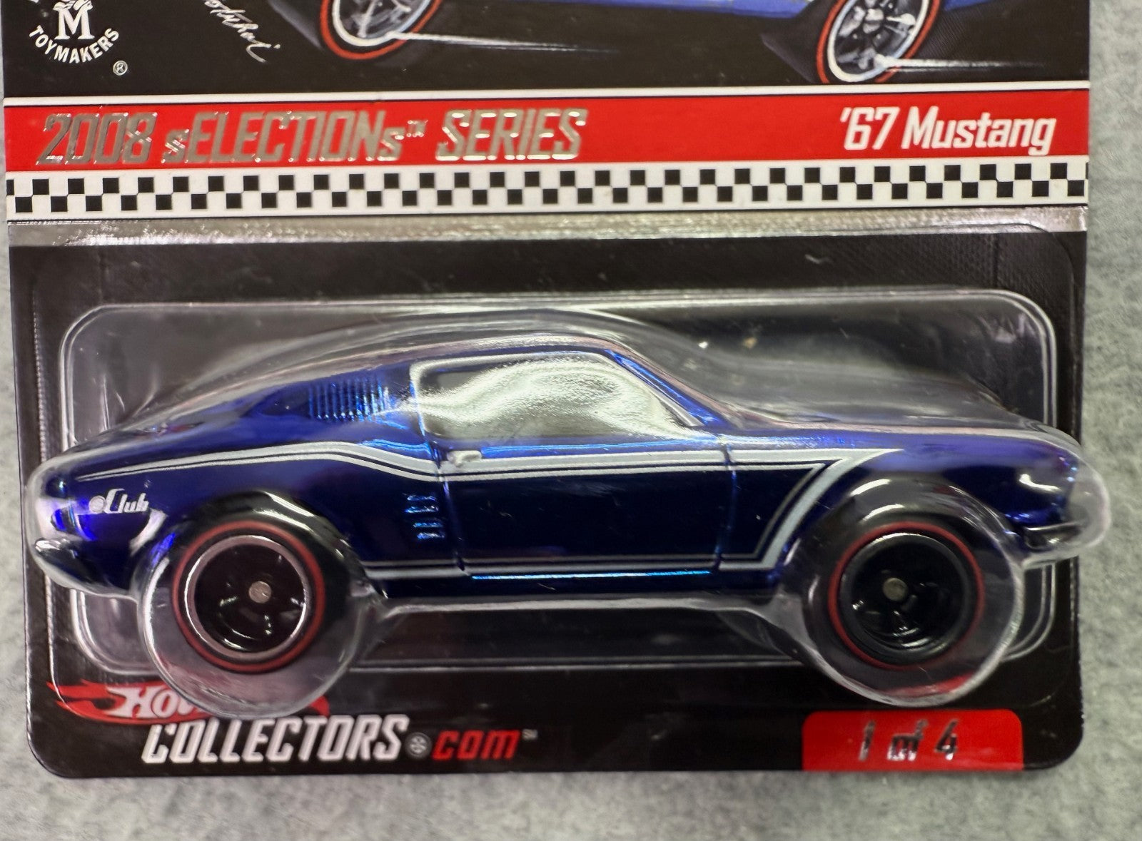 Hot Wheels RLC 2008 Selections '67 Mustang 6200/7897 Blue H9