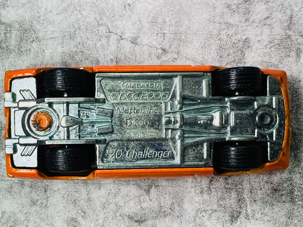 🇺🇸Hot Wheels Garage MOPAR ORANGE 70 DODGE HEMI CHALLENGER REAL RIDERS C21🇺🇸
