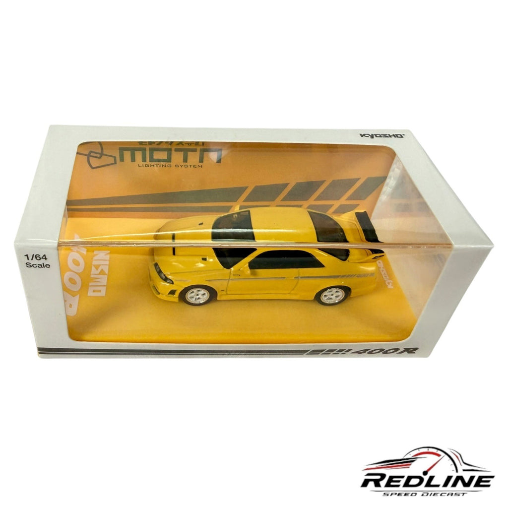 🎌🎌Kyosho Nissan Nismo 400 R Yellow 1:64 H36🎌🎌