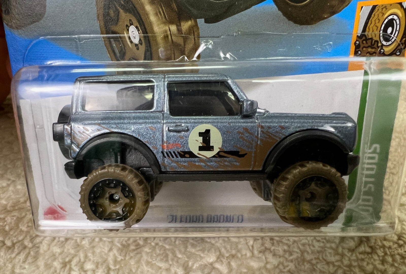 🔥🔥🔥🔥Hot Wheels '21 Ford Bronco 68/250 BLUE Mud Studs HW05🔥🔥🔥🔥